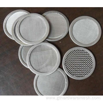 Extruder screen pack filter disc